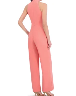 Bow-Neck Halter Jumpsuit