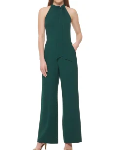 Bow-Neck Jumpsuit