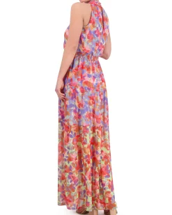 Floral-Print Smocked-Waist Dress