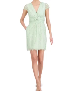 Lace Twist-Front Dress