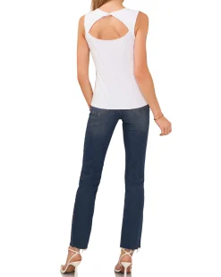 Open Back Sleeveless Blouse