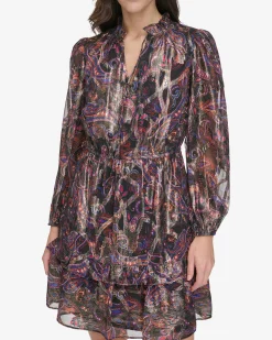 Paisley Printed Dress