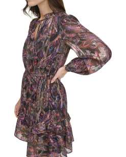 Paisley Printed Dress