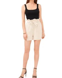 Paper Bag Shorts With Belt