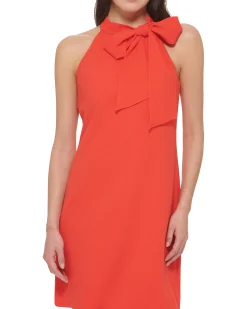 Petite Bow-Neck Dress