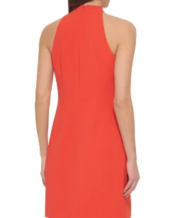 Petite Bow-Neck Dress
