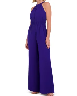 Petite Ruched Keyhole Jumpsuit