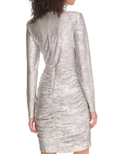 Petite Ruched Sash-Detail Dress