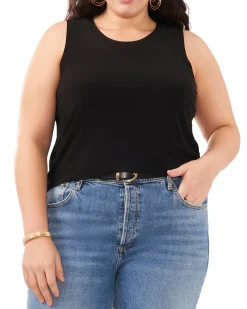 Plus-Size Back Keyhole Tank Top