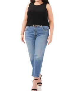 Plus-Size Back Keyhole Tank Top