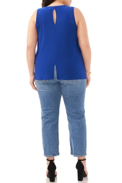 Plus-Size Keyhole Back Tank Top
