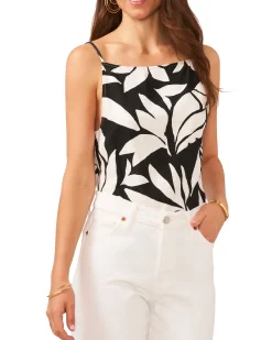 Printed Keyhole Tank Top