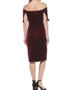 Ruched Off-The-Shoulder Dress