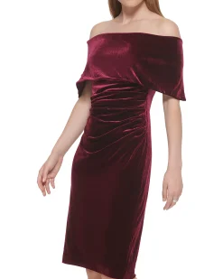 Ruched Off-The-Shoulder Dress