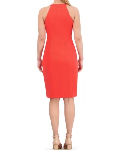 Ruffled Halter-Neck Dress