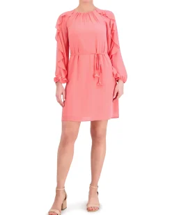 Ruffled Open-Back Dress