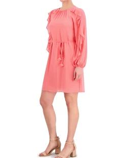 Ruffled Open-Back Dress