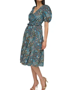 Smock Waist Midi Dress