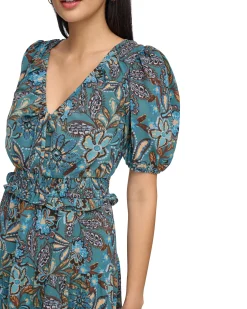 Smock Waist Midi Dress