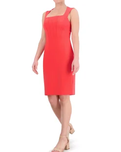 Square-Neck Open-Back Dress