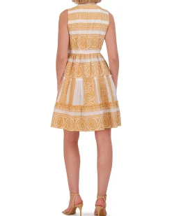 Striped Tiered Sleeveless Minidress